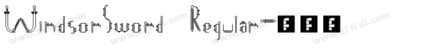 WindsorSword Regular字体转换